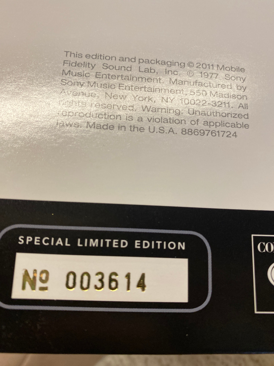 James Taylor - JT (2011 USA, MOFI numbered, EX/EX)